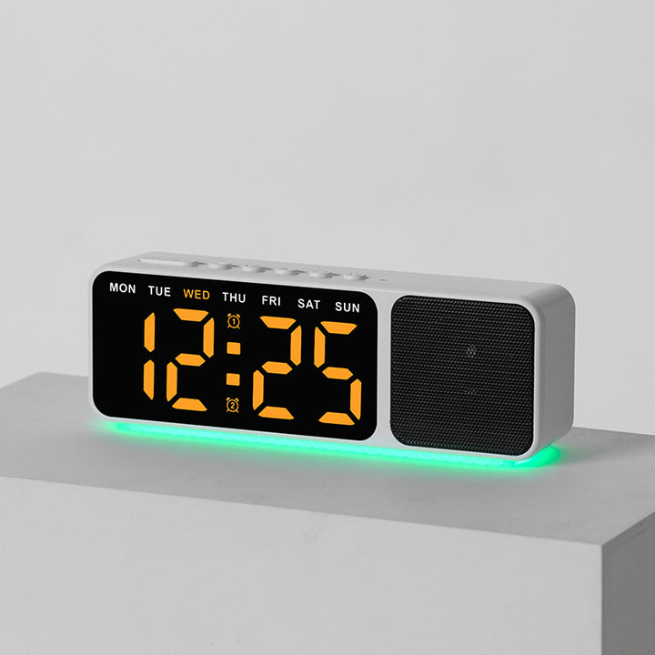 Digital LED alarm clock with multicolor lighting Bowlift