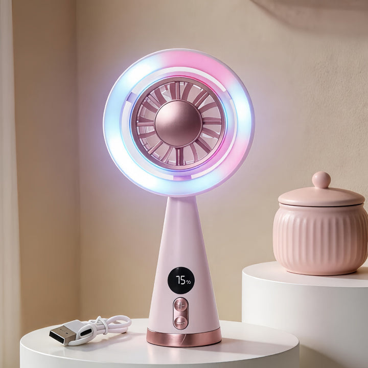 Ladies Portable USB Mini Fan with multifunctional use Bowlift
