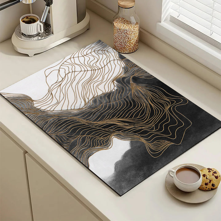 Abstract Geometric Kitchen Mat Bowlift