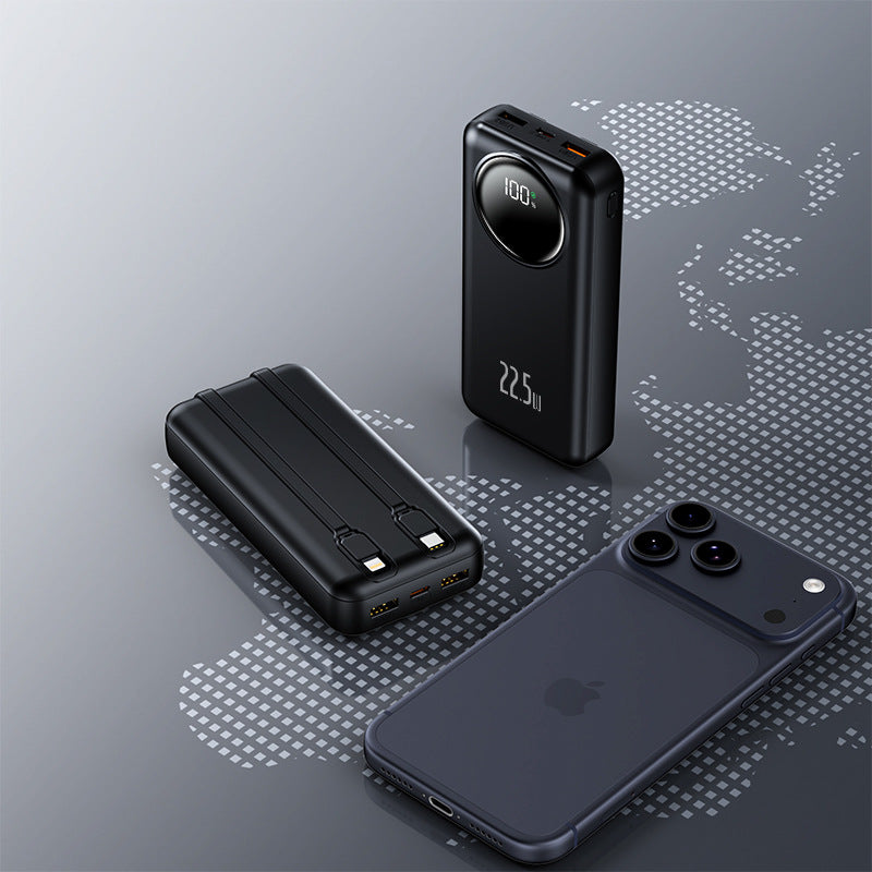Power bank with multifunctional USB port and digital charge level indicator Bowlift