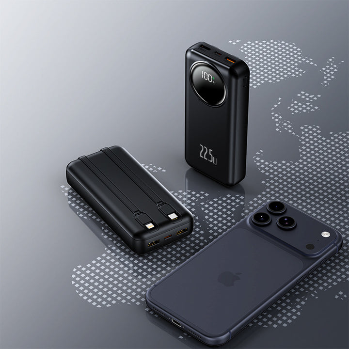 Power bank with multifunctional USB port and digital charge level indicator Bowlift