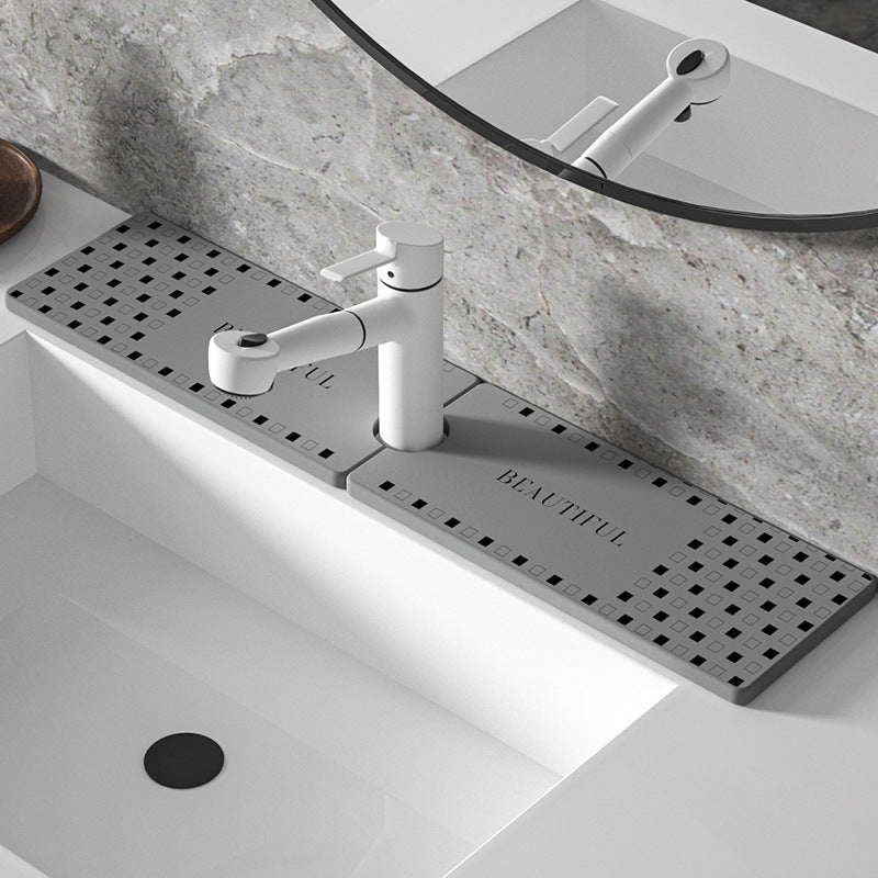 Decorative Sink Faucet Protector Mat