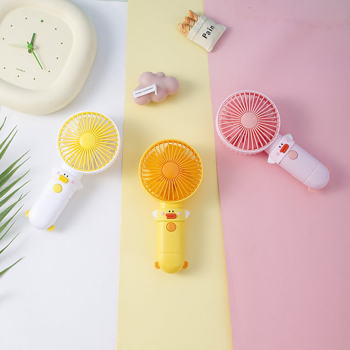 Unisex funny handheld fan with animal design and multiple speed settings Bowlift