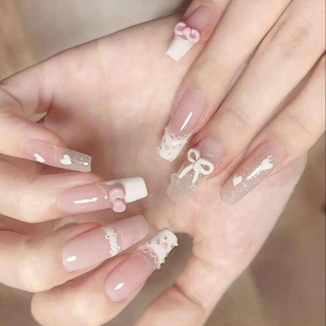 Decorative Press-On Nail Art Set Bowlift