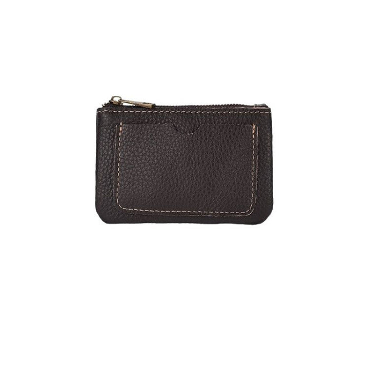 Textured Leather Card Holder Bowlift