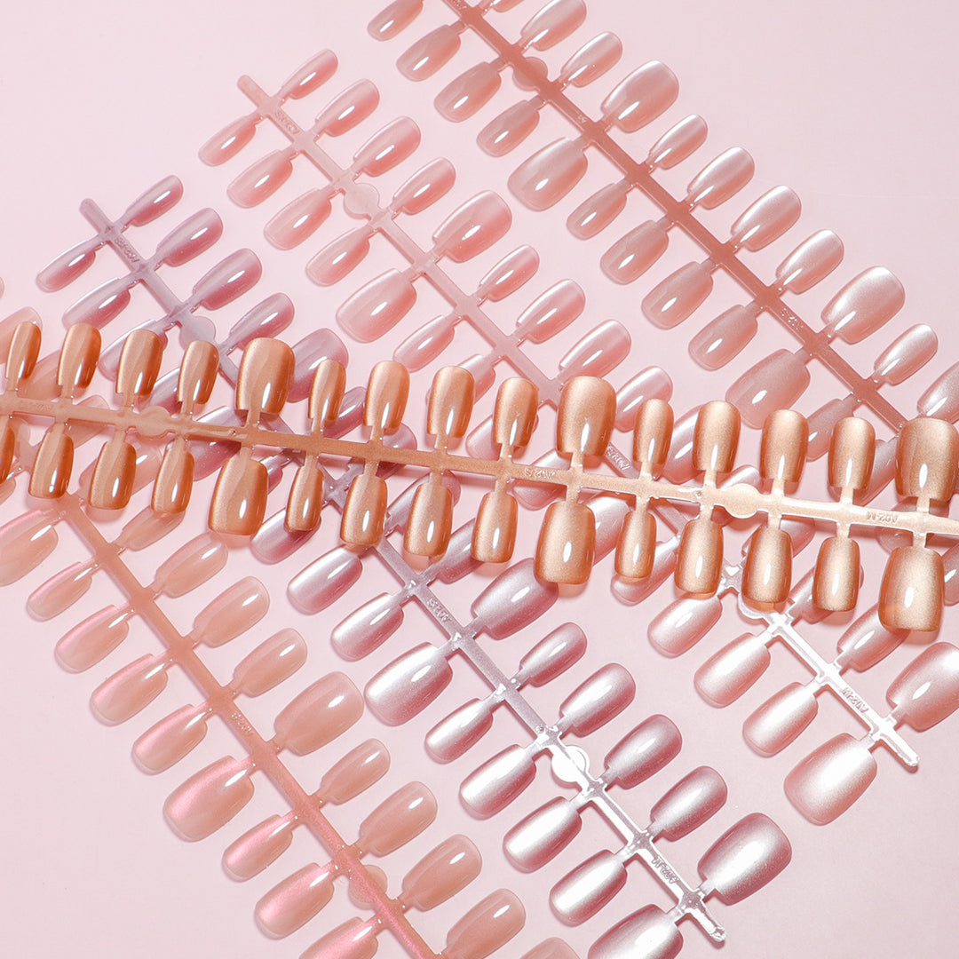 Premium Glossy Press-On Nails Collection Bowlift