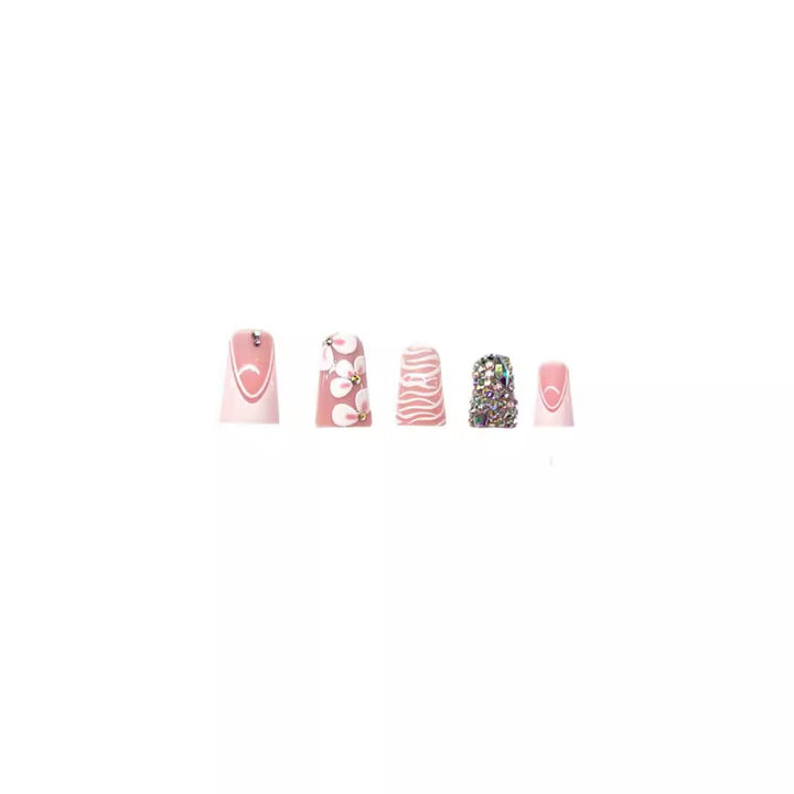 Elegant Decorative Acrylic Toe Nail Art Bowlift