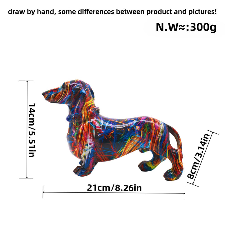 Creative decoration figure of a dachshund Bowlift