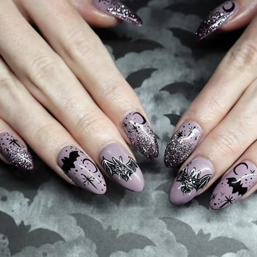 Festive Themed Press-On Nails Bowlift