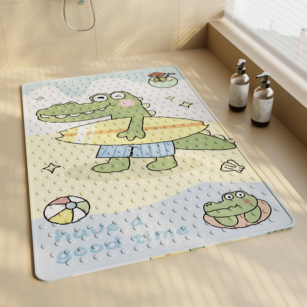 Unisex Fun Shark-Themed Bath Mat Bowlift