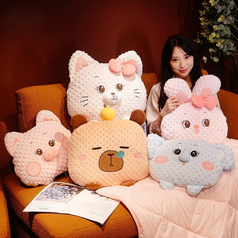 Cuddle Ready Cute Cartoon Pillow Bowliftanket | Bowlift