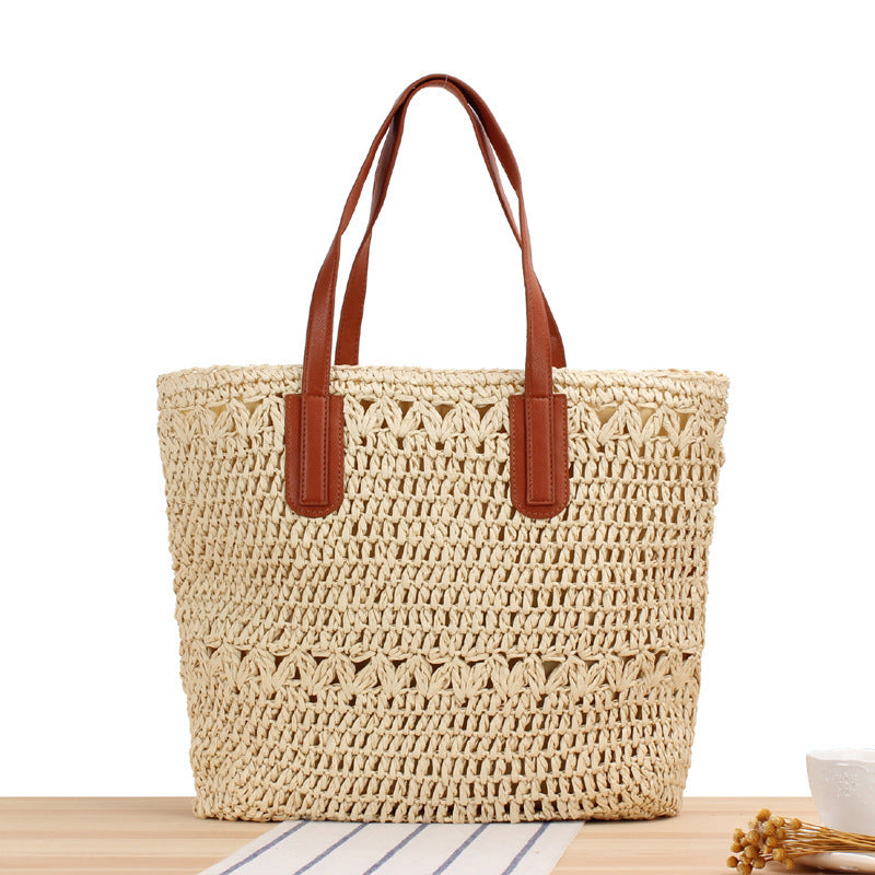 Hand-knotted tote bag made of high-quality natural material Bowlift