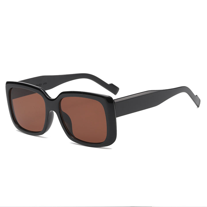 Women's fashionable square sunglasses with transparent frame and innovative design Bowlift