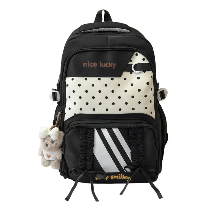 Backpack with Playful Design and Many Compartments Bowlift