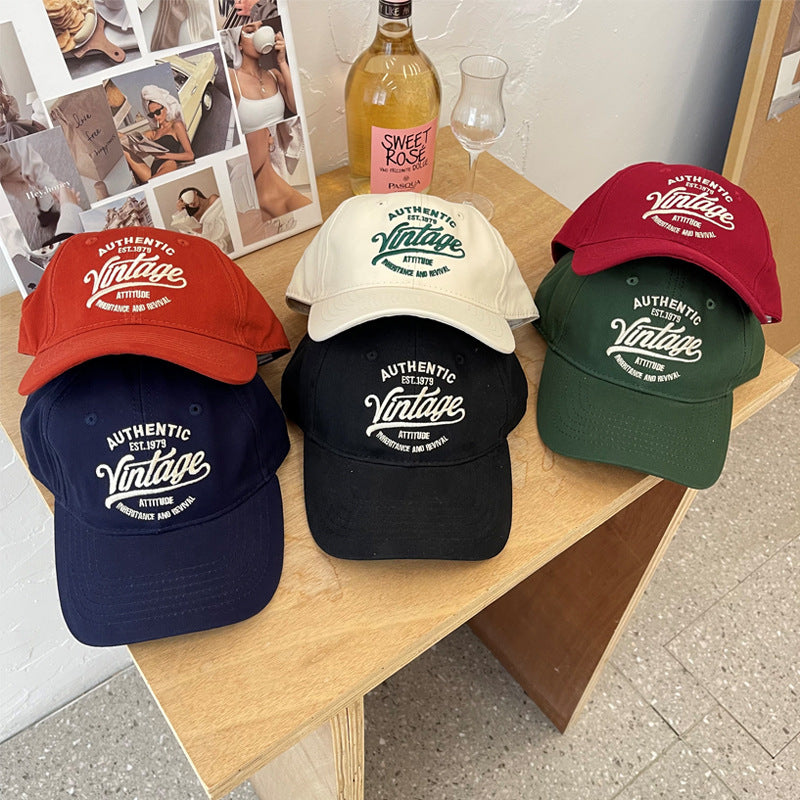 Men's Vintage-Inspired Cotton Baseball Cap Bowlift