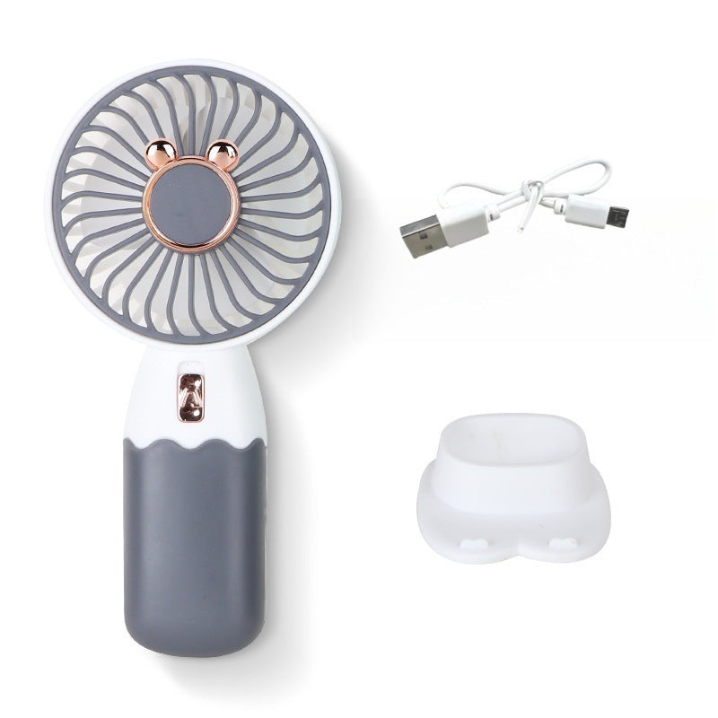 Women's Handheld Cooling Fan with USB Charging Function Bowlift