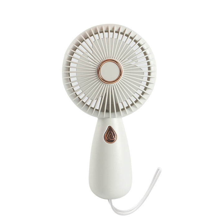 Women Portable Hand Fan with USB Charging Function and Ergonomic Grip Bowlift
