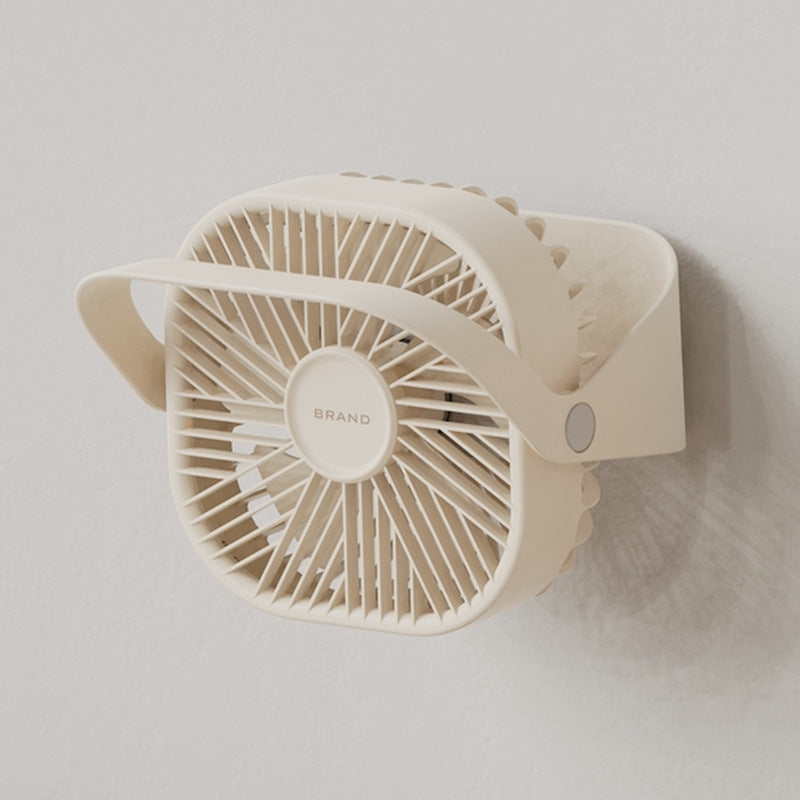 Unisex ceiling-mounted circular industrial fan with swivel carrying handle Bowlift