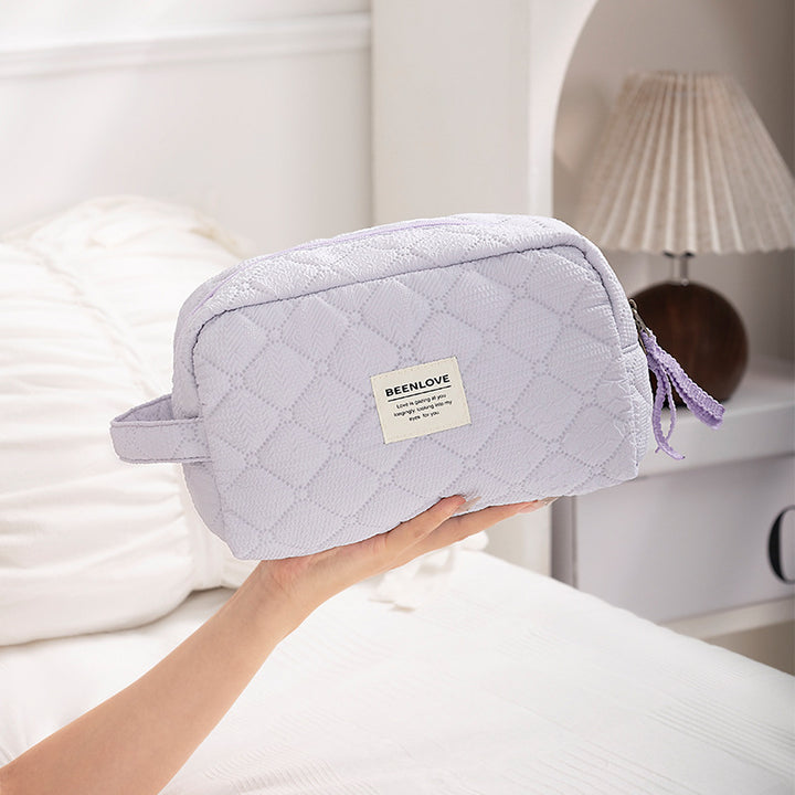 Quilted Travel Toiletry Organizer Bowlift