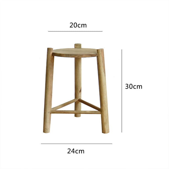 Rustic Wooden Stool Bowlift