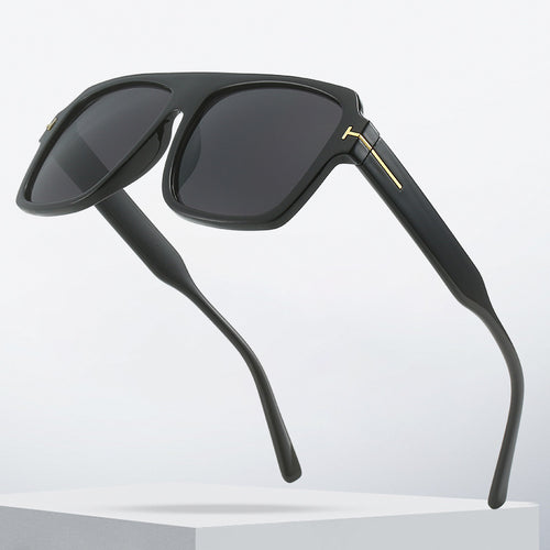 Women's square sunglasses with stylish, transparent frame Bowlift