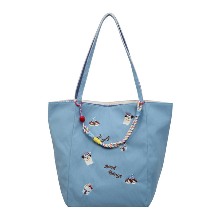Embroidered Casual Tote Bowlift