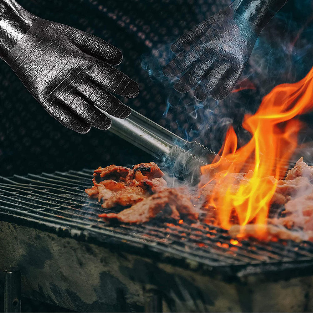 High-Heat Resistant BBQ and Grill Gloves with Textured Non-Slip Grip Bowlift