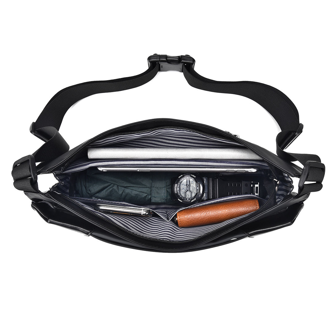 Practical shoulder bag made of waterproof material with an adjustable carrying strap Bowlift