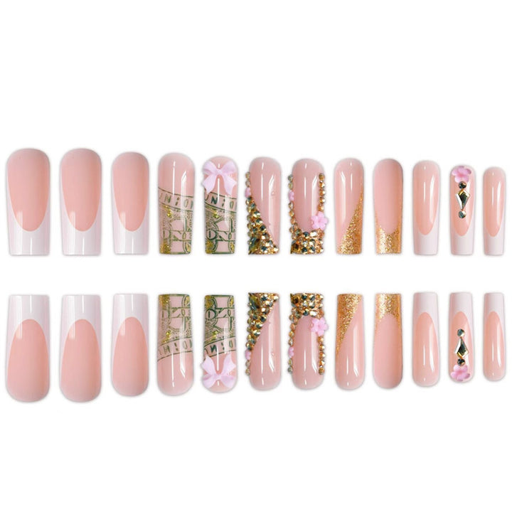 Glamorous Decorative Press-On Nails with Unique Embellishments Bowlift