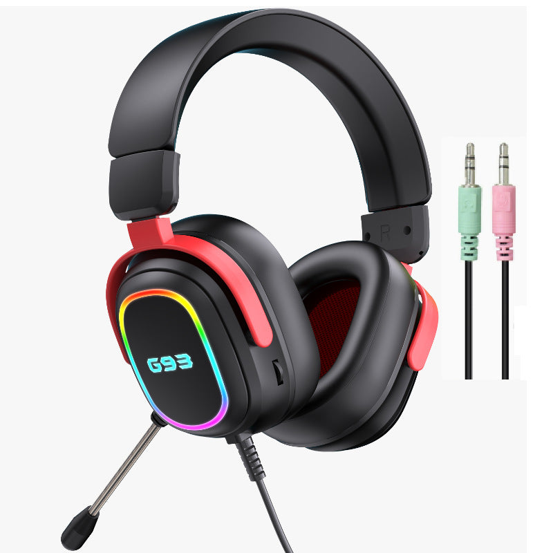 Gaming headset with RGB backlighting and comfortable padding Bowlift