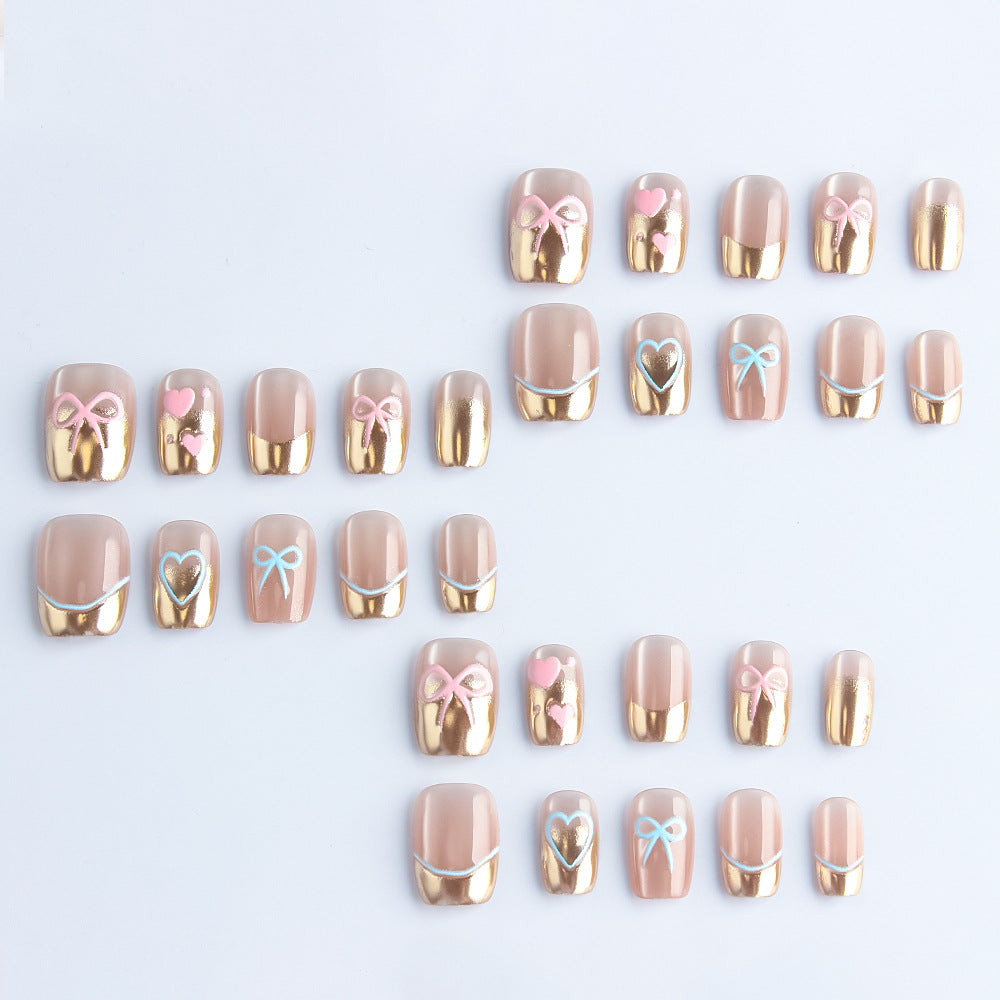 Premium Decorative Press-On Nail Art Bowlift