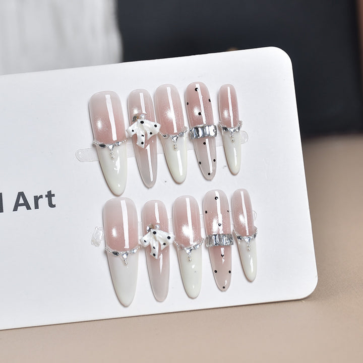 Stylish Stiletto Press-On Nail Extensions Bowlift