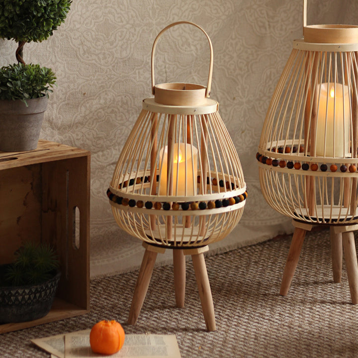 Handcrafted lantern made from natural materials Bowlift