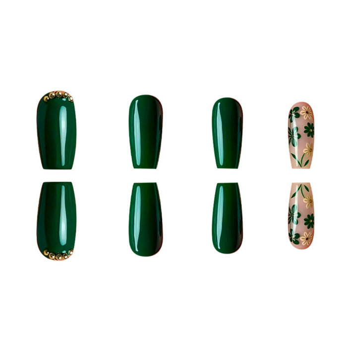 Botanical Nail Art Press-On Set Bowlift