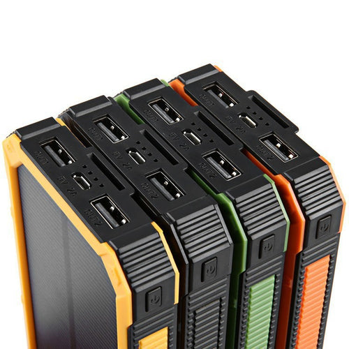 Robust and Portable Solar Power Bank with Integrated LED Lamp Bowlift