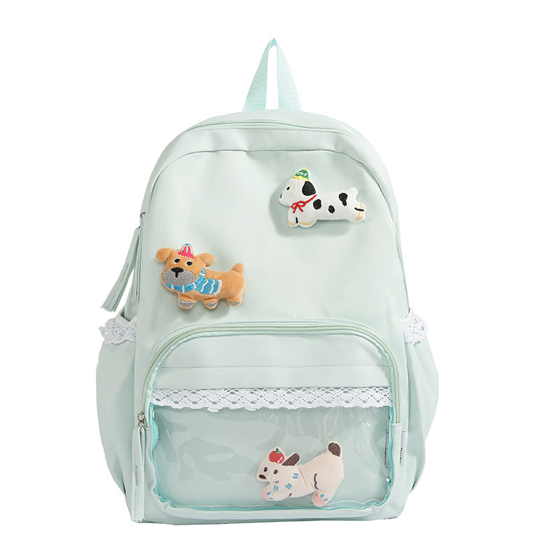 Cute Animal-Themed Embroidered Backpack Bowlift