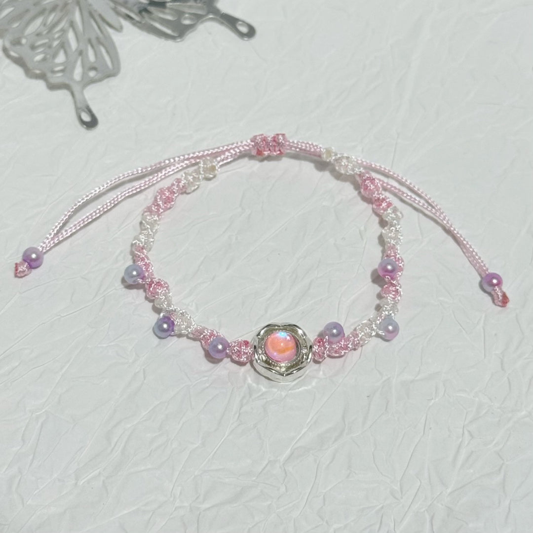 Adjustable Knot Bracelet with Gemstone Bowlift