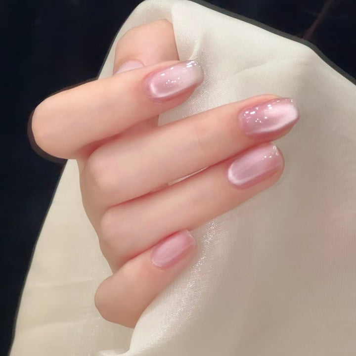 Premium Glossy Ombre Press-On Nail Extensions Bowlift