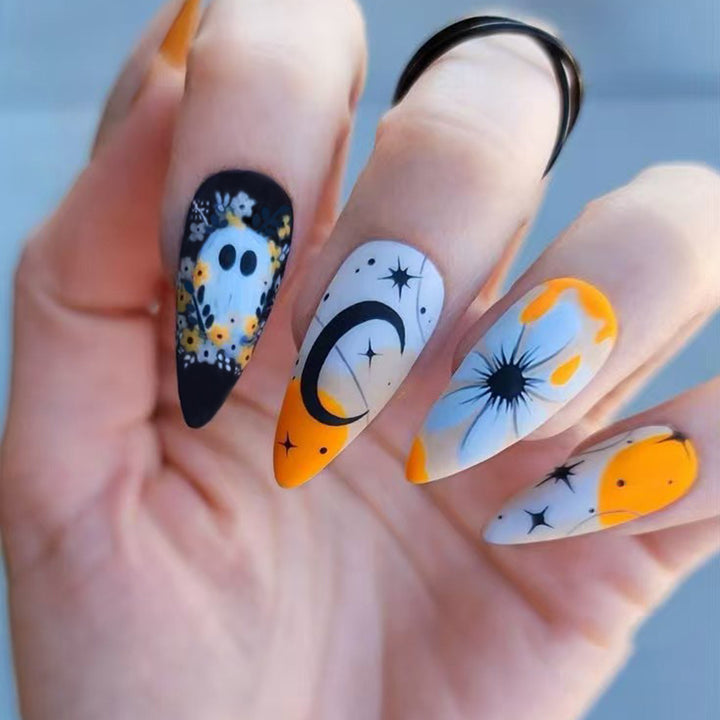 Creative Halloween-style Art Nails Bowlift