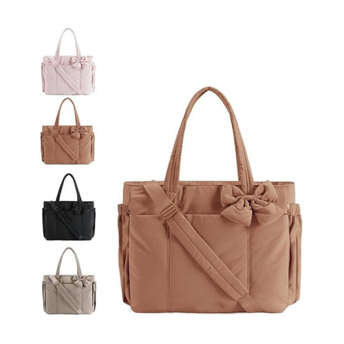 Fashionable shoulder bag with bow detail Bowlift