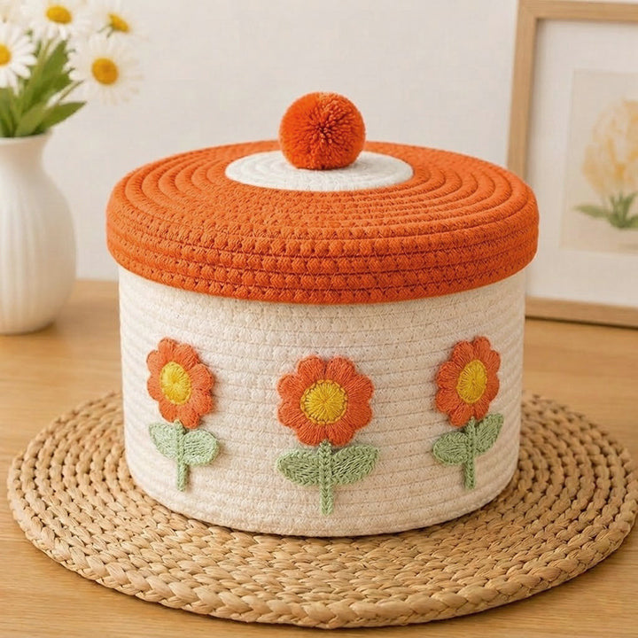 Decorative Knitted Storage Container Bowlift