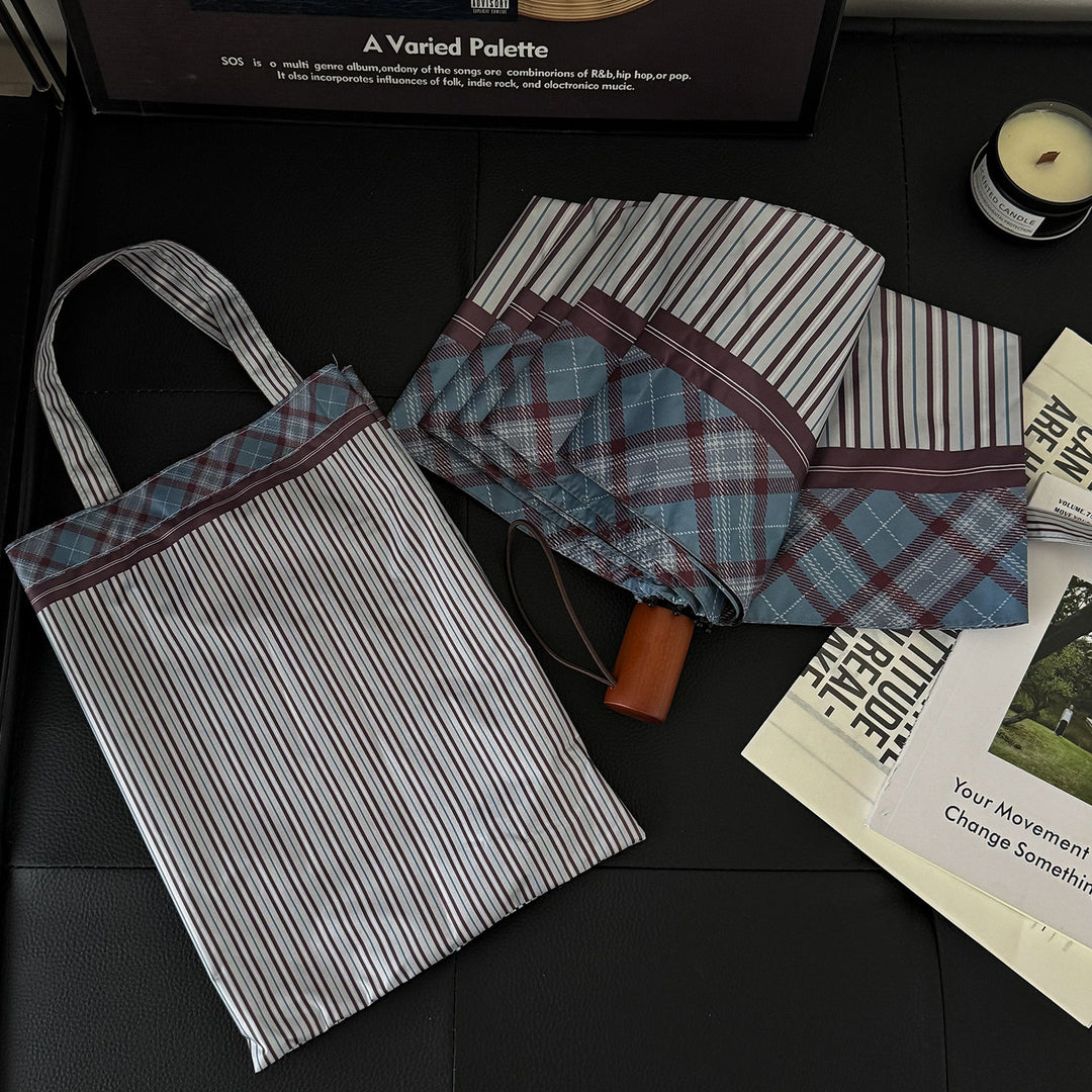 Women's foldable shopping bag with umbrella Bowlift