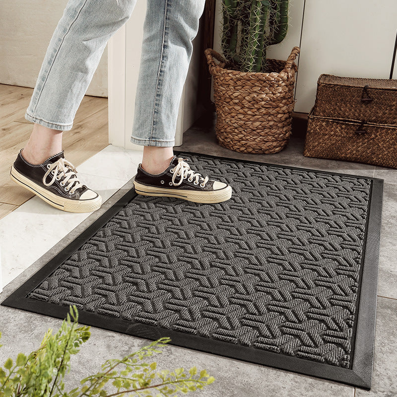 Unisex Elegant Floral Design Door Mat Bowlift