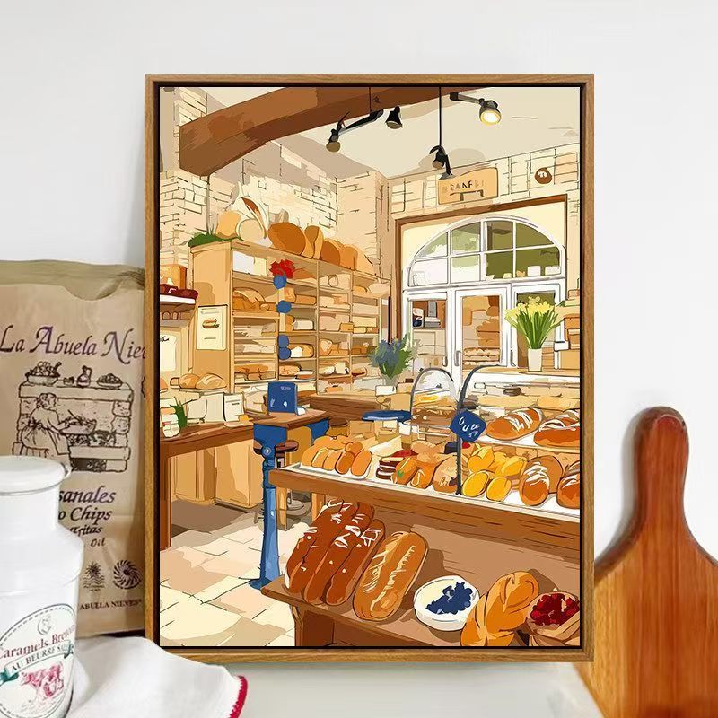 Bakery-Themed Illustrated Wall Art Bowlift