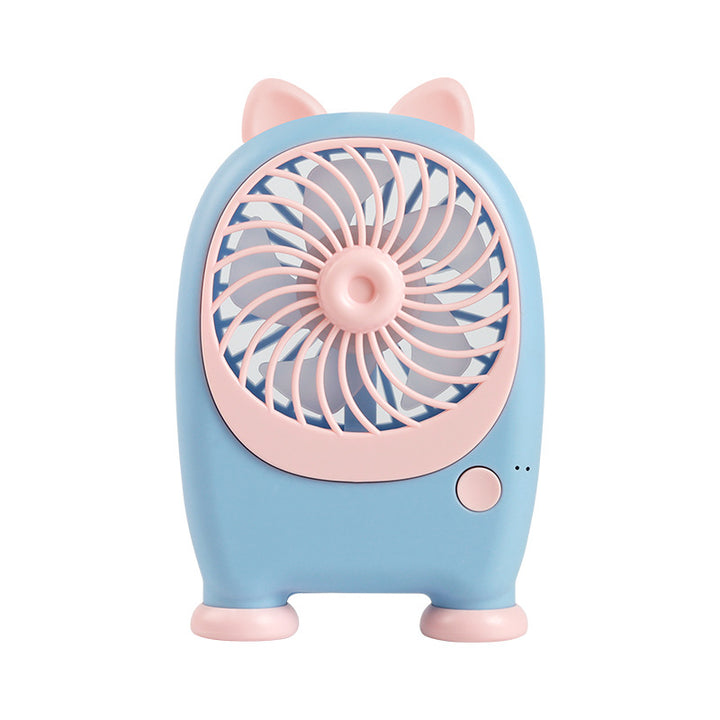 Women's portable handheld fan in playful rabbit design Bowlift