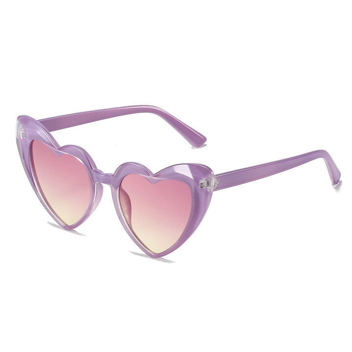 Ladies Heart-Shaped Sunglasses in Innovative Design Bowlift