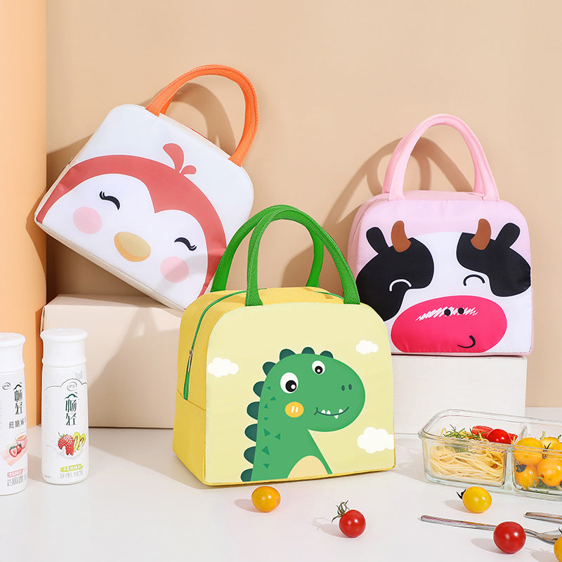 Cute Cow-Themed Insulated Lunch Bag