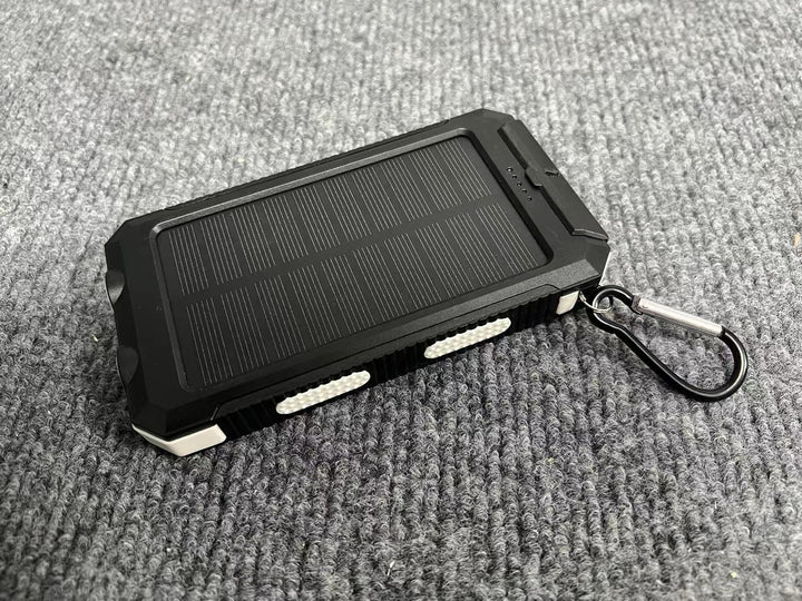 Portable solar power bank with integrated charging plug function Bowlift