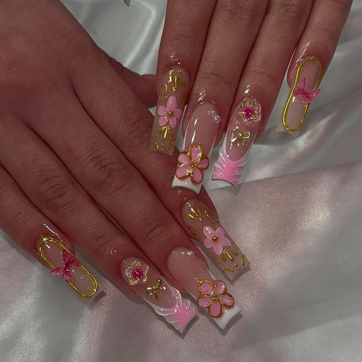 Glamorous Artistry Press-On Nail Set Bowlift