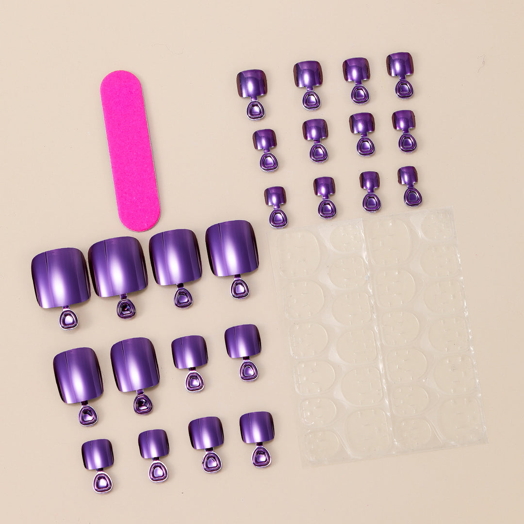 Glossy Gel Toenail Art Extensions Bowlift